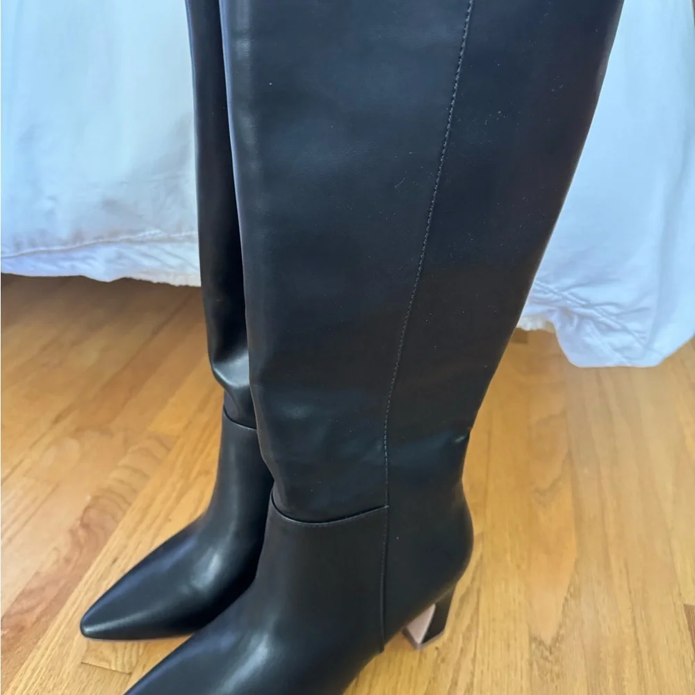 Coconuts by Matisse Black Heeled Knee-High Boots brand new size 6.5 - Picture 8 of 11